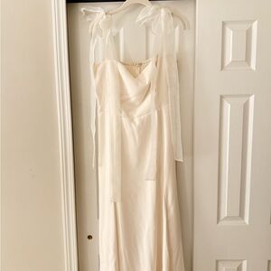 Reformation Gown with Sheer Straps